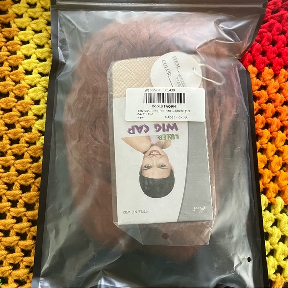 New in Packaging 3 Auburn Red Cosutme Wigs Straight Long Curly Shag Bangs - Picture 9 of 9